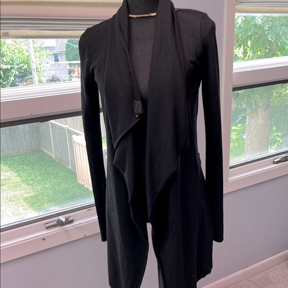 Helmut Lang Black Wool Women's Wrap Cardigan S - Picture 2 of 7